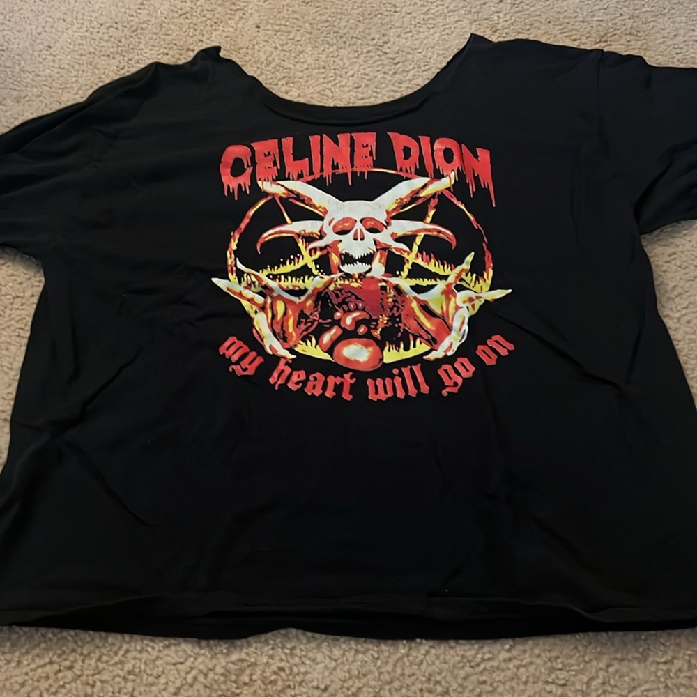 Celine Dion heavy metal t shirt! 3XL